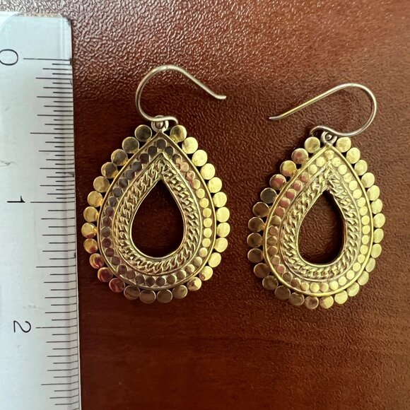 Anna Beck Scalloped Large Open Dangle Earrings - Picture 4 of 4